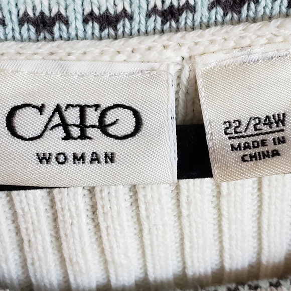 Cato 22/24W plus size long sleeve sweater - Picture 4 of 4